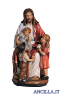 Gesù con i bambini dipinto a olio