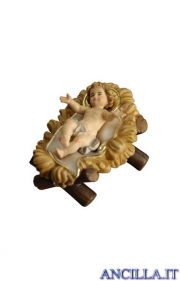 Gesù Bambino con culla Mahlknecht serie 12 cm