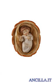 Gesù Bambino Pema con culla serie 12 cm