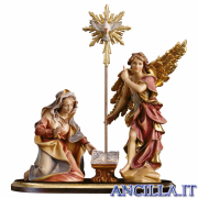 Gruppo Annunciazione su piedistallo Ulrich serie 15 cm