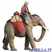 Gruppo dell'elefante con sella e gioielli Cometa serie 10 cm