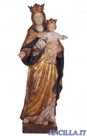 Madonna con Bambino e corona anticata oro e argento