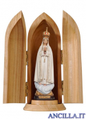 Madonna di Fatima Capelinha incoronata con nicchia