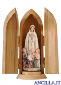 Madonna di Fatima con i tre pastorelli modello 2 in nicchia