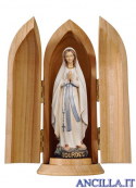 Madonna di Lourdes stilizzata con nicchia