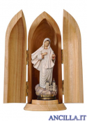 Madonna di Medjugorje e chiesa con nicchia