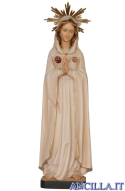Maria Rosa mistica con aureola olio