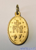 Medaglia miracolosa alluminio dorato satinato