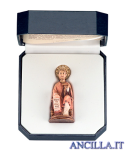 Miniatura San Giacomo apostolo seduto con astuccio
