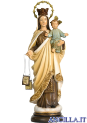 Madonna del Carmine pasta di legno