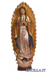 Madonna di Guadalupe modello 1 anticata oro e argento