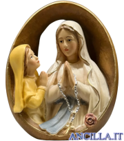 Madonna di Lourdes con Santa Bernadette mezzobusto