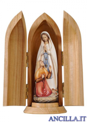 Madonna di Lourdes e Bernadette modello 1 con nicchia