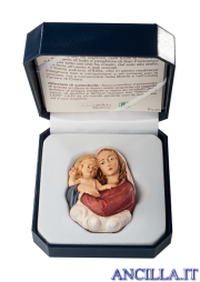 Miniatura Madonna con Bambino e astuccio