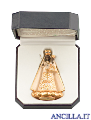 Miniatura Madonna nera di Einsiedeln con astuccio
