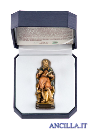 Miniatura San Luca evangelista con astuccio
