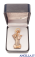 Miniatura Regina della Pace (Medjugorje) con corona di stelle e astuccio