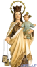 Madonna del Carmine pasta di legno