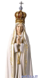Madonna di Fatima Capelinha con corona dipinta a olio