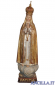 Madonna di Fatima Capelinha con corona rifinitura antica con oro zecchino e argento