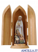 Madonna di Fatima con i tre pastorelli mod.1 acquarello