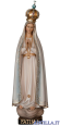 Madonna di Fatima pellegrina con corona in legno olio
