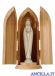 Madonna di Fatima stilizzata filo oro
