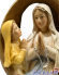 Madonna di Lourdes con Santa Bernadette mezzobusto