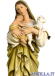 Madonna in piedi con Bambino e agnello pasta di legno