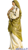 Madonna in piedi con Bambino e agnello pasta di legno