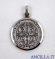 Medaglia di San Benedetto argento rodiato