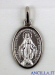 Medaglia miracolosa argento rodiato