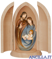 Nicchia con benedizione della Sacra Famiglia