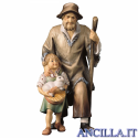 Pastore con bambina Ulrich serie 10 cm
