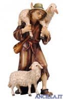 Pastore con due pecore Kostner serie 16 cm