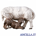 Pecora che allatta un agnello Ulrich serie 12 cm
