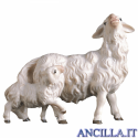 Pecora con agnello dietro Ulrich serie 15 cm