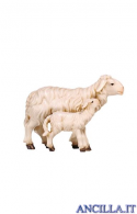 Pecora con agnello in piedi Mahlknecht serie 12 cm