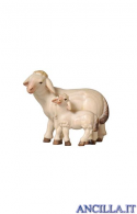 Pecora con agnello in piedi Pema serie 15 cm