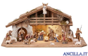 Presepio Kostner Capanna Alpina con illuminazione - 20 pezzi