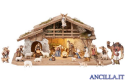 Presepio Kostner Capanna Alpina con illuminazione - 25 pezzi