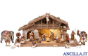 Presepio Kostner Capanna Alpina con illuminazione - 30 pezzi