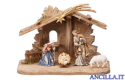 Presepio Kostner Capanna Tirolo per Sacra Famiglia - 7 pezzi (modello 1)