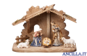 Presepio Kostner Capanna Tirolo per Sacra Famiglia - 7 pezzi (modello 2)