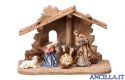 Presepio Kostner Capanna Tirolo per Sacra Famiglia - 8 pezzi