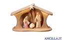 Presepio Leonardo Capanna Luce per Sacra Famiglia con led - 5 pezzi Colorato