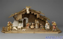 Presepio Rainell Capanna Notte Santa legno e calce - 15 pezzi
