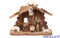 Presepio Rainell Capanna Tirolo per Sacra Famiglia - 8 pezzi