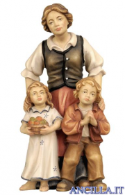 Pastora con due bambini Rainell serie 11 cm