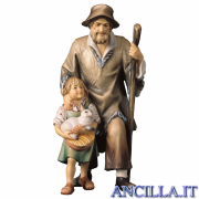 Pastore con bambina Ulrich serie 15 cm